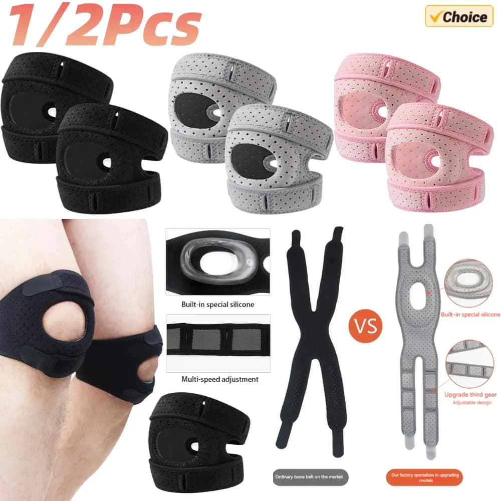 Protezione rotulea Ginocchiera rotulea Regolabile morbida rotula Proteggi fascia articolare Ginocchiera sportiva traspirante Ginocchio non confortevole