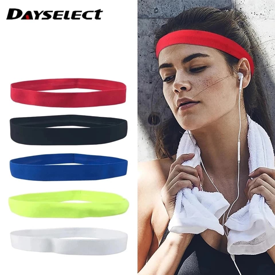 Uomo Donna Fascia Sport Fasce per capelli per il sudore Protezione per la fronte Corsa Fitness Yoga Tenis Fascia elastica per il sudore