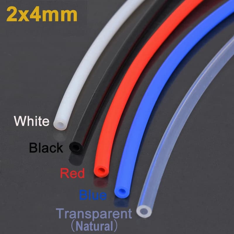 Tubo in PTFE per estrusore Bowden 1/2/4M per J-testa Hotend V5 V6 ID filamento 1,75mm 2mm OD 4mm Tubo Teflonto per parte stampante 3D Ender 3