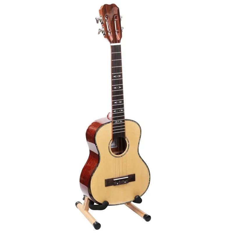Cuore di fiore di pesco di abete rosso a tavola singola da 26 pollici, ukulele buon tono, ukulele ukulele piccola chitarra