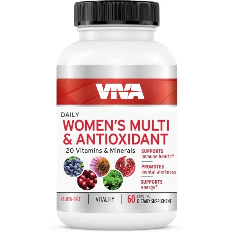 Multivitamins and antioxidants for women -22 vitamins and minerals, capsules supplements for daily health