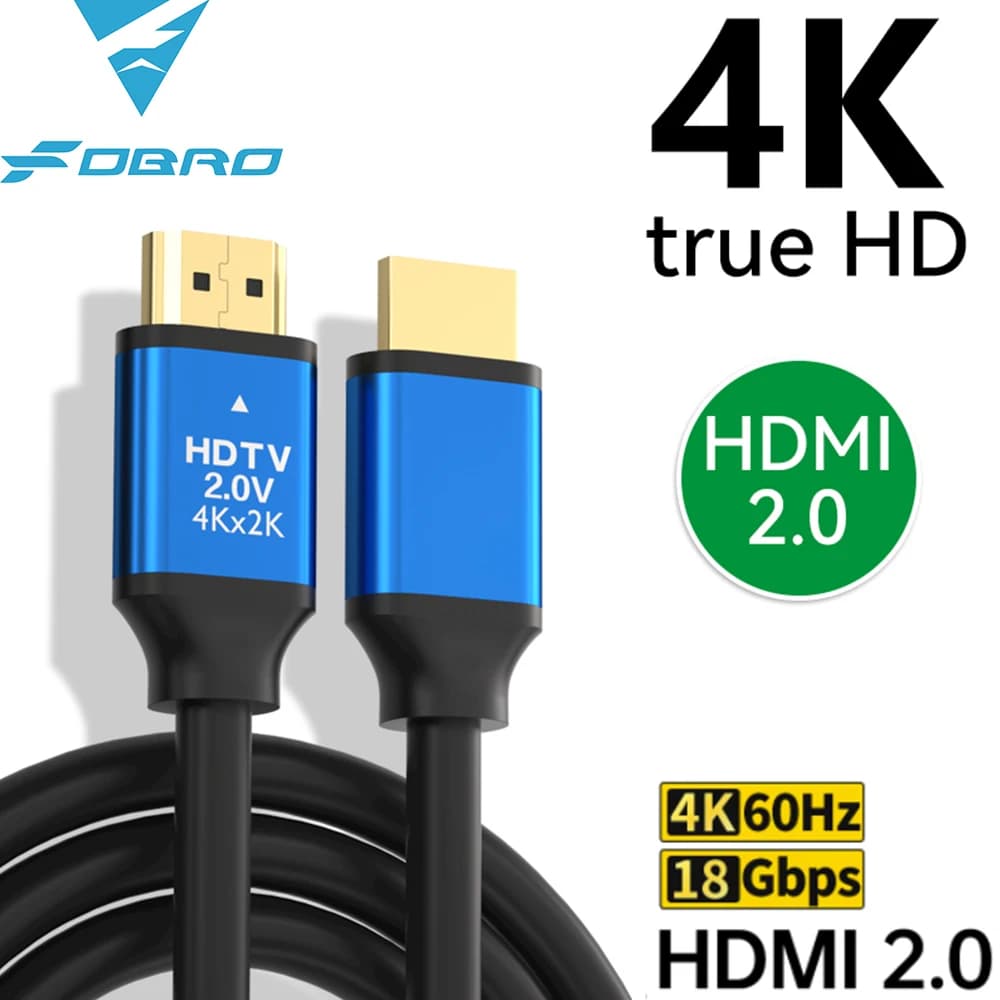 Cavo compatibile HDMI 2.0 4K 60Hz per laptop Xbox PS5 PS4 Cavo digitale splitter compatibile HDMI 1,5 m 2 m 3 m 5 m 10 m 15 m