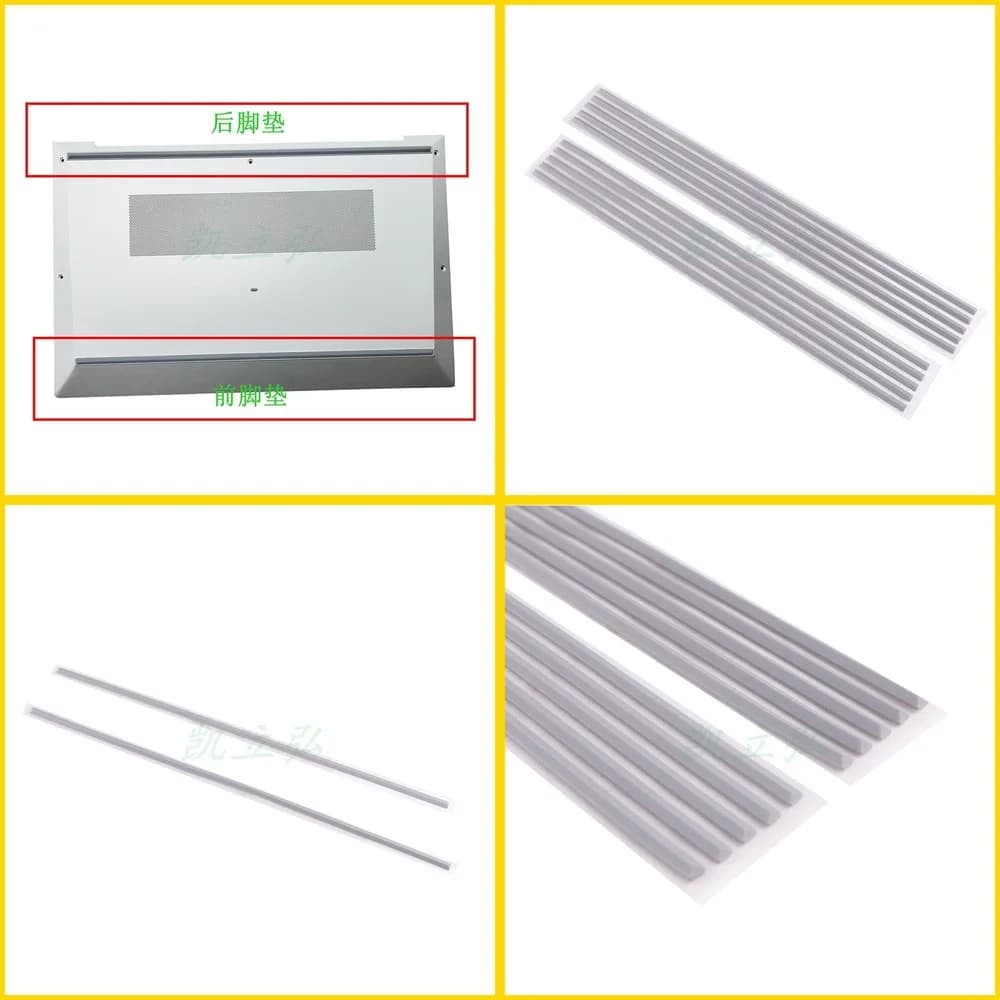 Per HP EliteBook 850 G7 G8 855 G7 G8, Set di 2 Pezzi di Piedini in Gomma Antiscivolo a Forma di D per il Fondo del Case, Accessori per Laptop