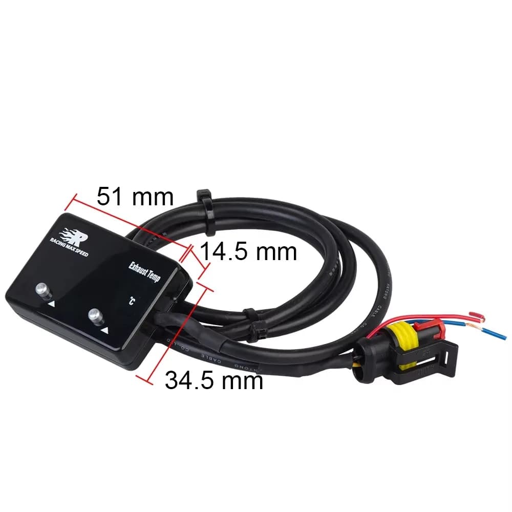 Termometro di scarico automobilistico Misuratore di scarico Termometro di estensione digitale e sensore Turbo Drive Hilux Patrol EGT etm-01