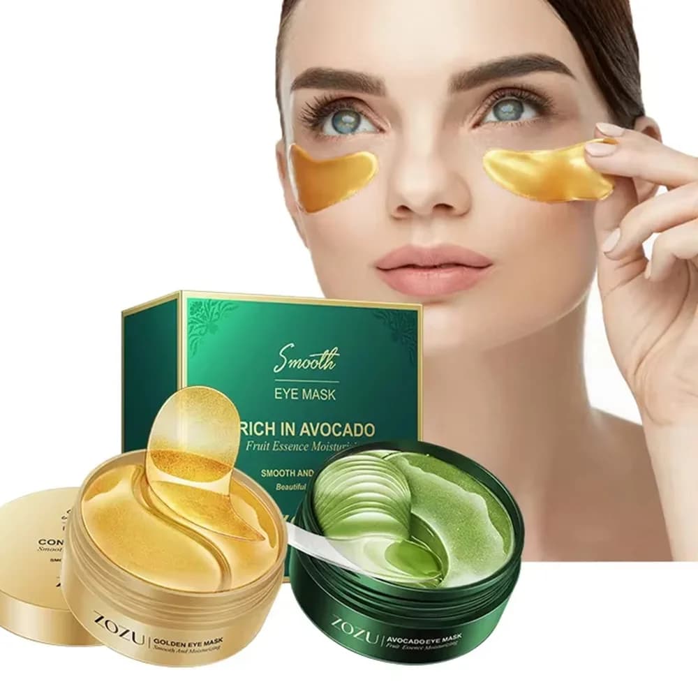24K Golden Eye Gel Patch Avocado Collagene Maschera per gli occhi Anti Occhiaie Borsa per gli occhi Rimozione Idratante Patch per gli occhi Maschera per gli occhi idrogel