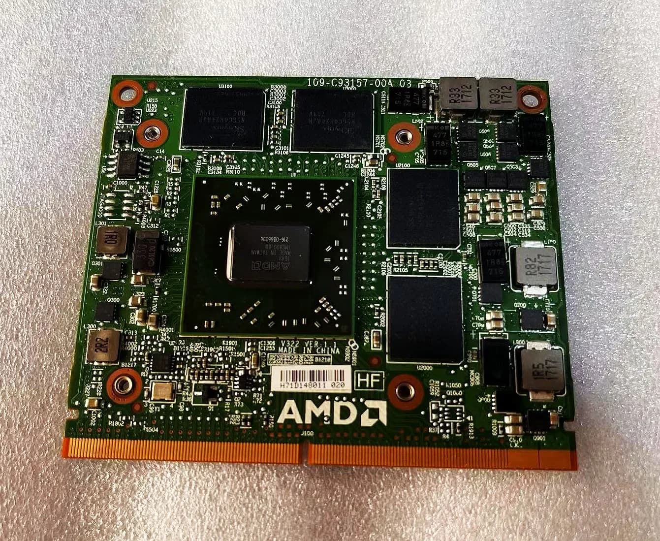 Scheda grafica video FirePro W5170M, supporto X, 2 GB, 216-0866036, per HP ZBook 15 G3, Dell Precision 7510/7520, 100%