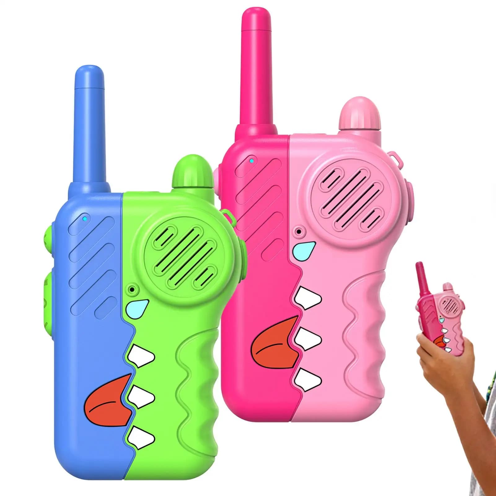 Walkie Talkie per Bambini, Giocattoli Educativi, Ricetrasmittenti Carine Wireless Interattive con Torcia per Interni, Esterni, Casa e Parco