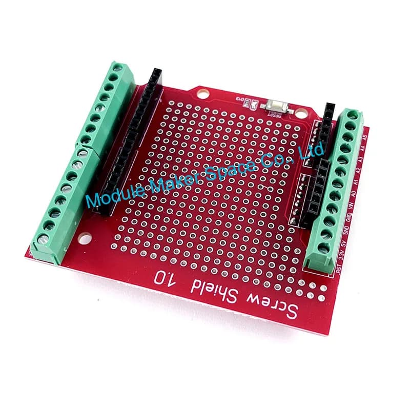 Proto Scudo A Vite per Arduino Pulsante di Reset Open Source D13 LED NUOVO per Breadboard 3.81 Terminale Double-sided PCB SMT Saldatura FAI DA TE