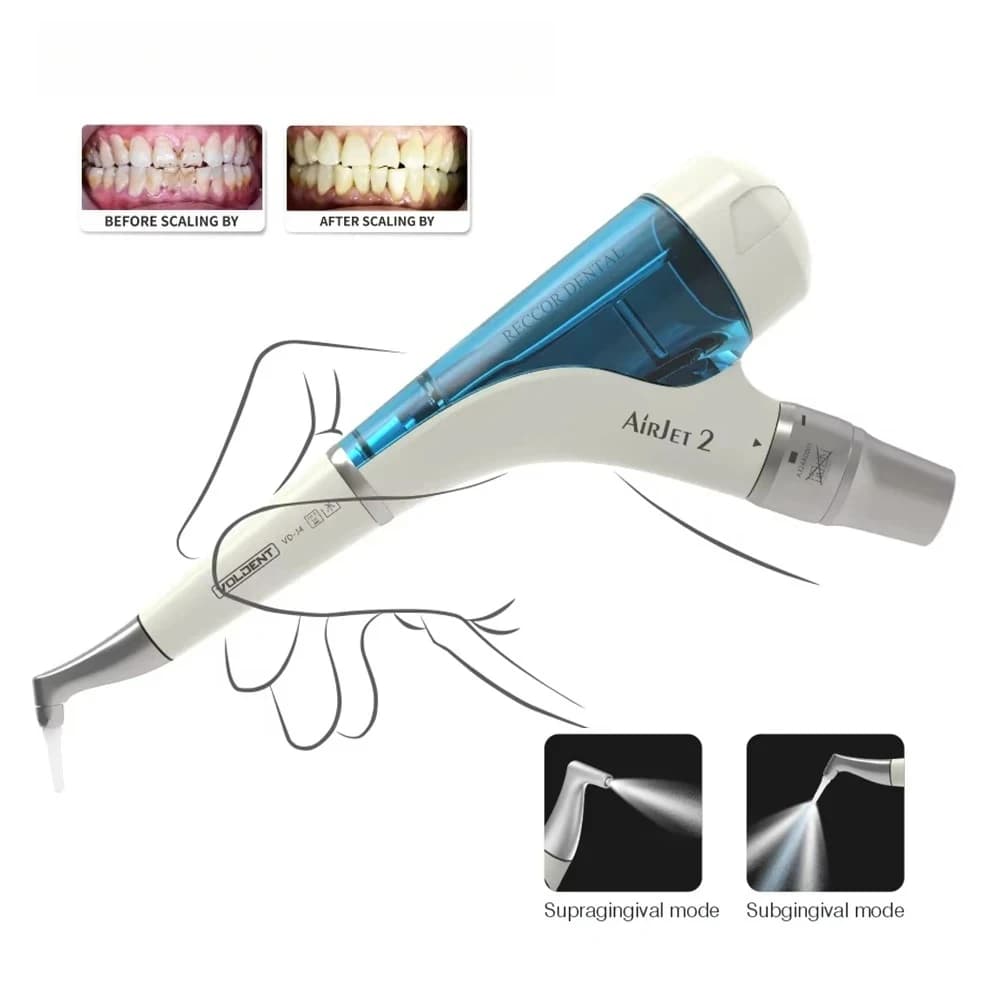 Lucidatore ad Aria Supragengivale/Subgengivale 2 in 1 Prophy Air JET, Strumento per Lucidatura e Sbiancamento Dentale a Flusso d'Aria per KAVO