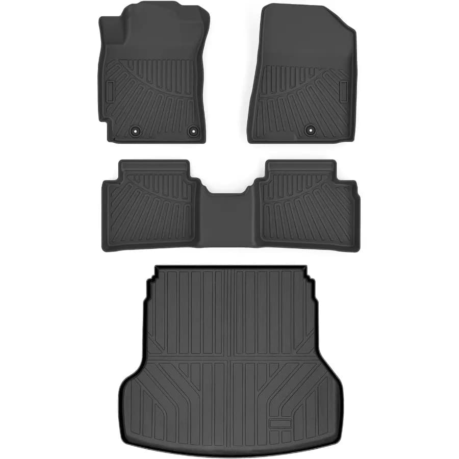 Heavy duty rubber car mats with load coating for Kia Forte S EX FE LXS GTLine 20192024 Protection for all seasons Fitmen