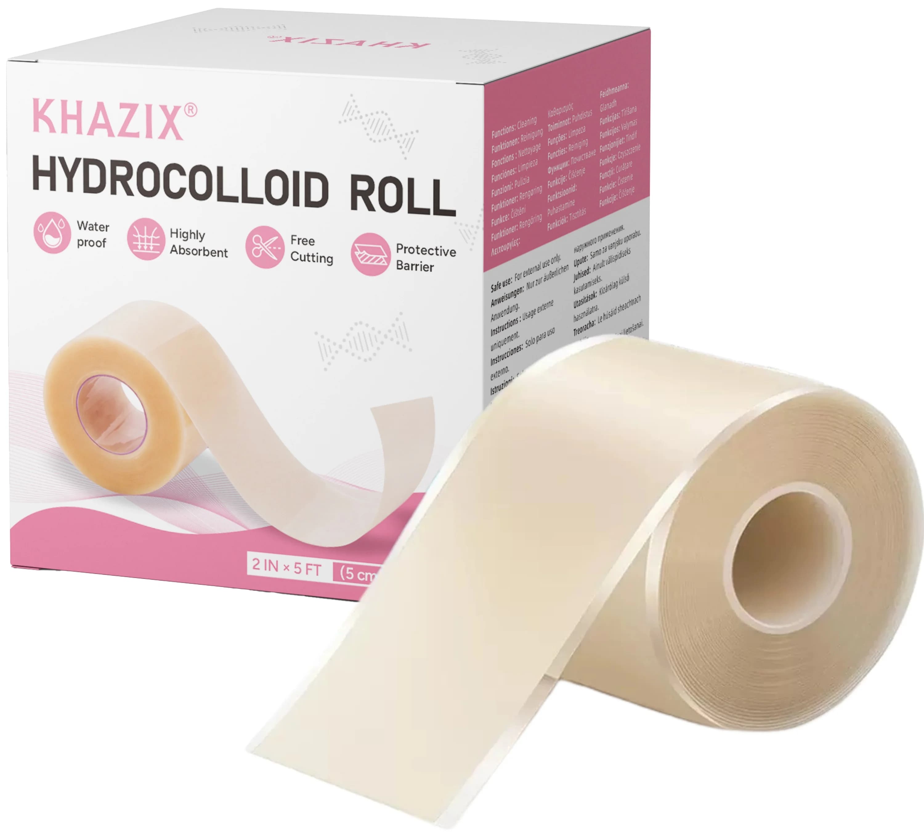（1 roll）Hydrogel bandage - Strong adhesive, flexible and breathable, scar concealment, skin care patch, dust-proof