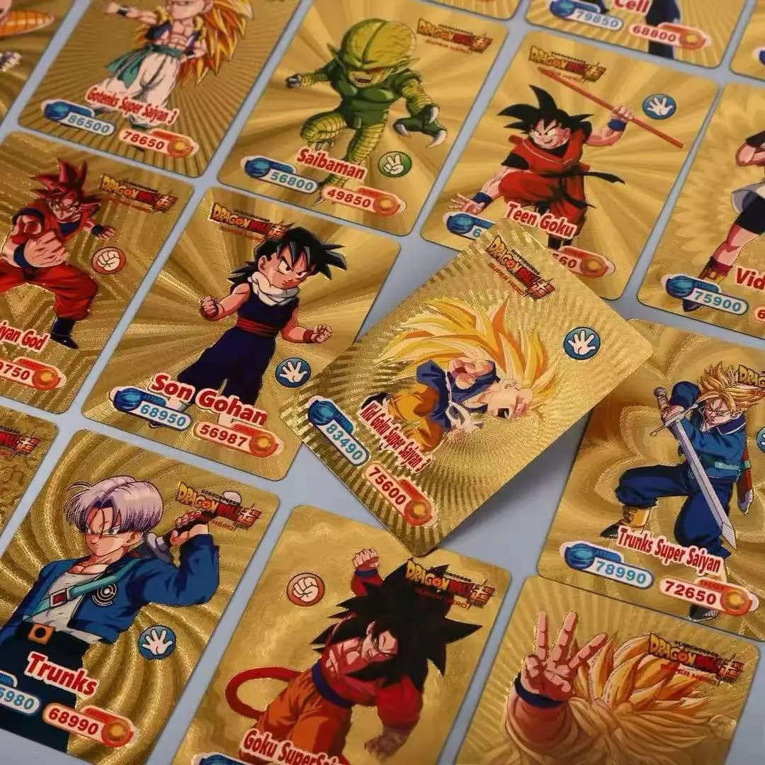 Carte di Dragon Ball Goku, Giocattoli per Bambini, Carte da Gioco con Personaggi dei Cartoni Animati, Carte Collezionabili Rare, Gioco da Tavolo Anime, Regali di Compleanno per Bambini