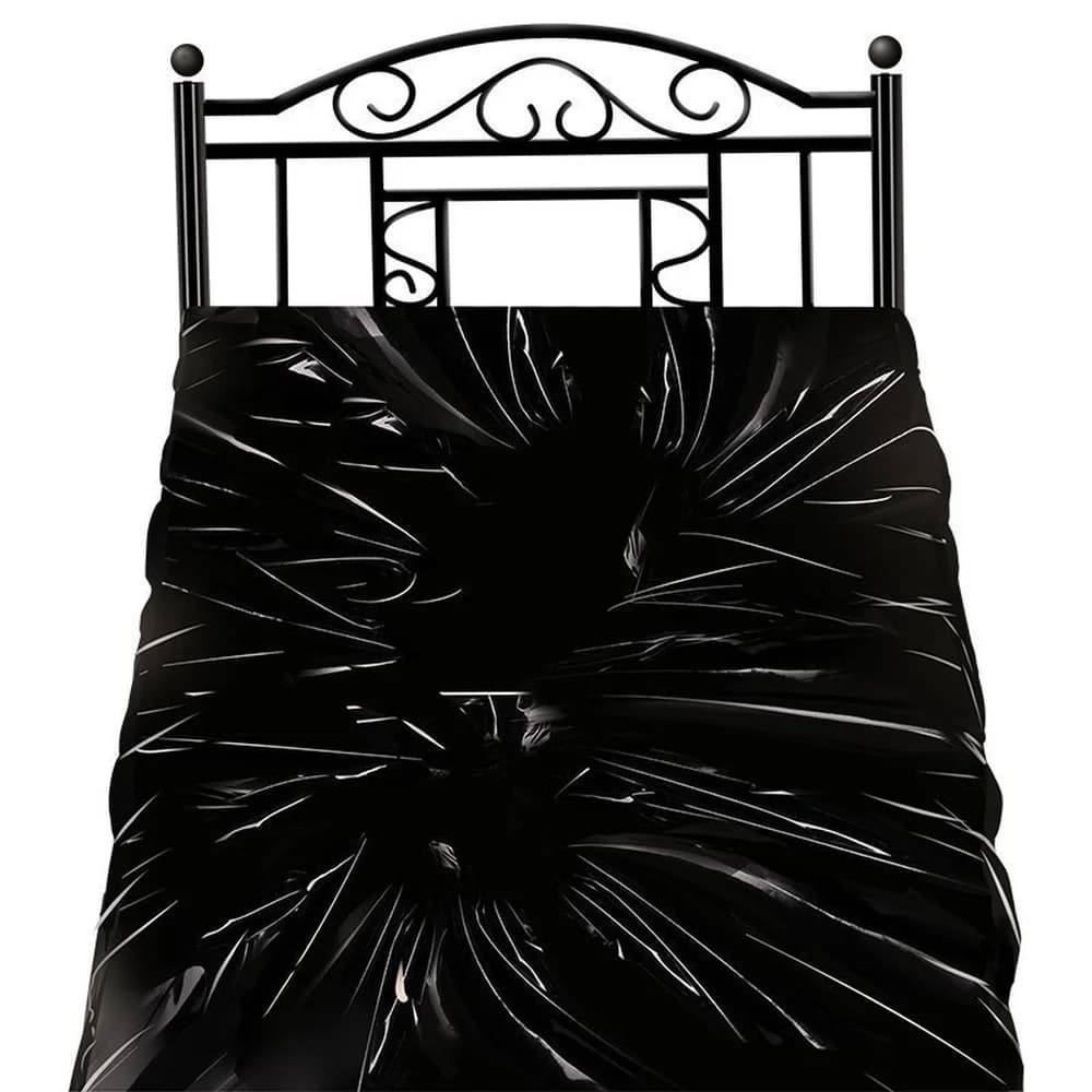 Waterproof PVC Bed Sheet Black Oil-Resistant Adult Couple Intimacy Wet Play SPA Massage Mattress Protector Cover Bedroom Game