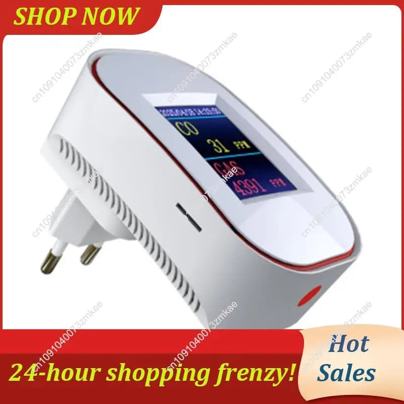 Vendita quotidiana Tuya Smart Life GAS naturale CO Perdite Rilevatore di monossido di carbonio WIFI CH4 Metano Perdite di combustibile Sensore di allarme di carbone