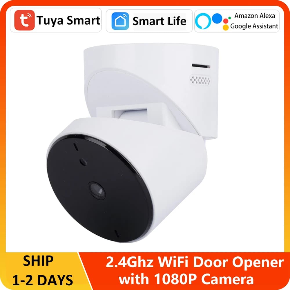 Tuya Smart WiFi Garage Camera Door Opener Controller Alexa Echo Google Home Smart Life Tuya APP telecomando con fotocamera 1080P