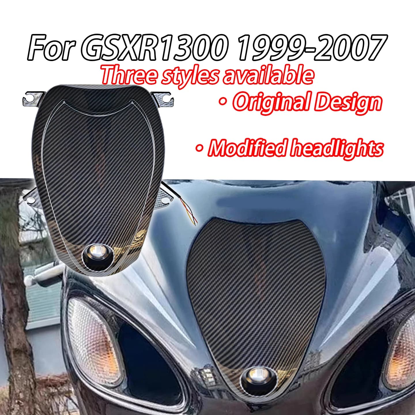 Per Suzuki Hayabusa gen1 GSX1300R GSXR1300 1999-2007 GSX - Componenti di Modifica Moto: Gruppo Faro Anteriore Completo