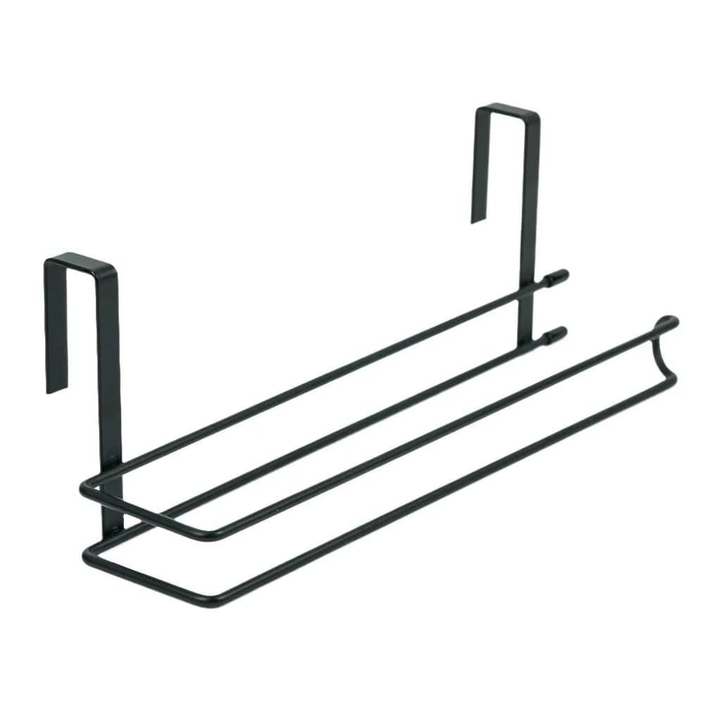 Kitchen Towel Holder Lazy Rag Hanger Manganese Steel Punch-free Creative Wall-mounted Roll Paper Holder Rag Storage Rack