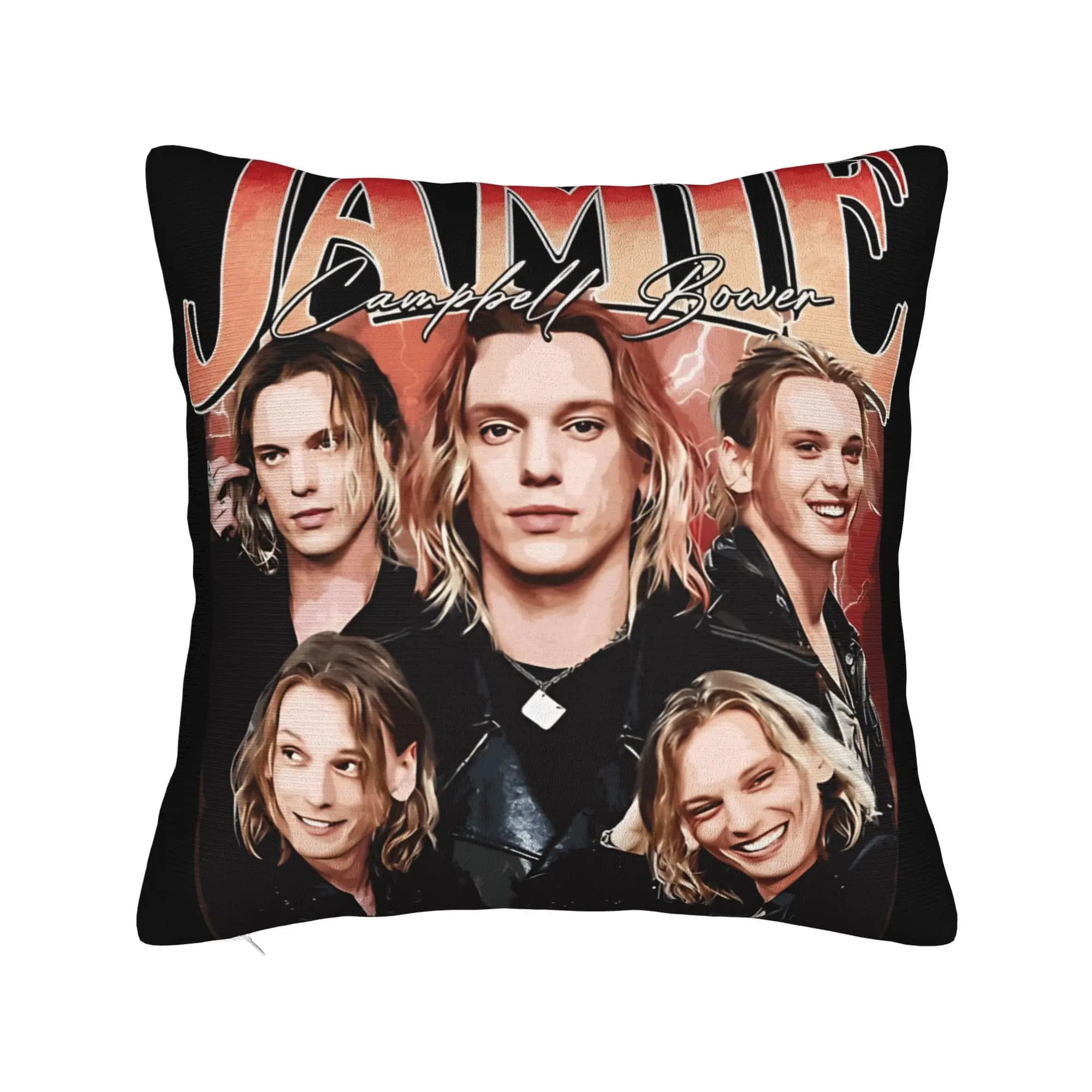Fodera per cuscino vintage Jamie Campbell Bower, fodera per cuscino personalizzata, fodera per cuscino alla moda per sedia da soggiorno