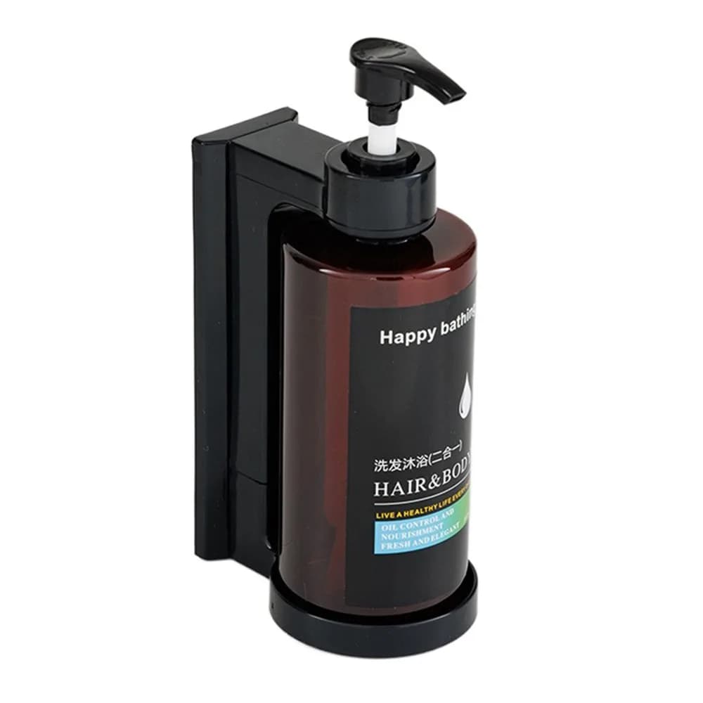 Wall Mounted Manual Soap Dispensers Hand Press No Punching Empty Pump Bottle Large Capacity Lock Hand Sanitizer Jar Shower Gel