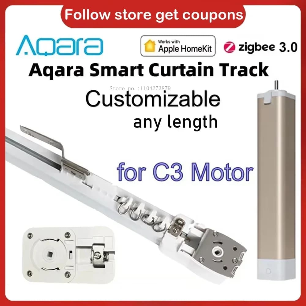 Aqara Smart Tende Binario Elettrico Cornice Binario Asta per Motore C3 Zigbee 3.0 Casa Sistema di Controllo Automatico Tenda Homekit APP