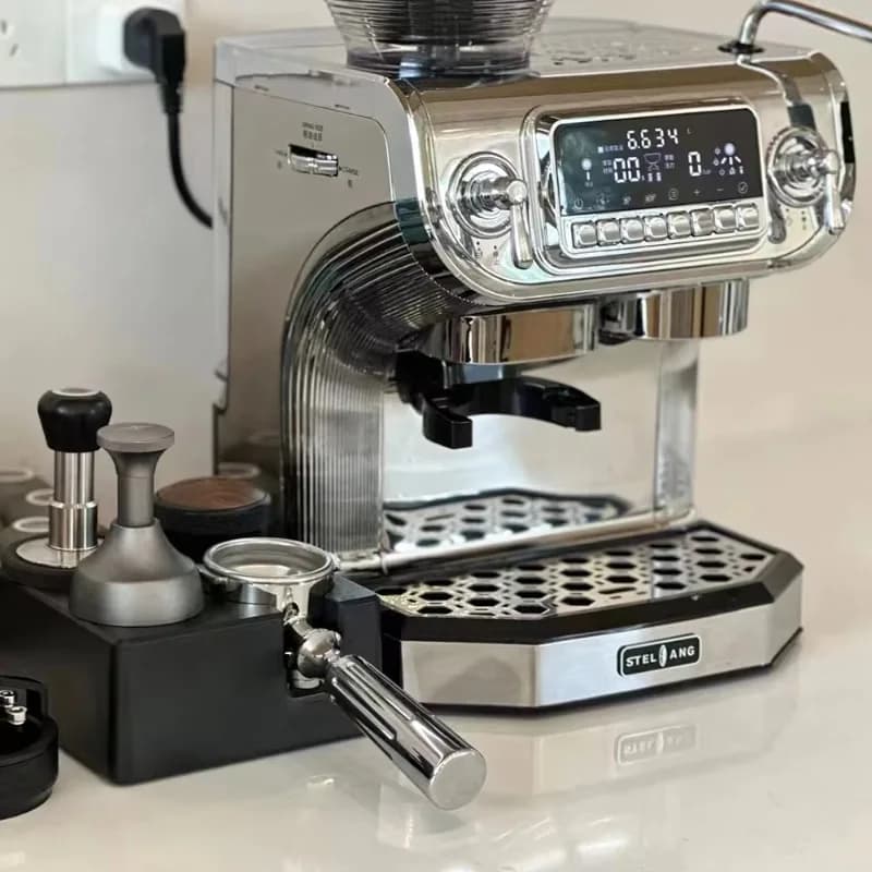 Multifunctional professional double powder semi-automatic 3 in 1 espresso machine