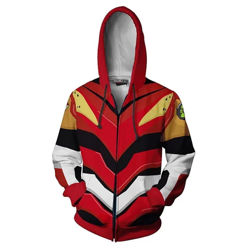 Anime Cosplay Anime EVA Ayanami Rei Asuka Langley Ikari Shinji 3D Coat with hood Costumes Cosplay Clothing unisex Halloween Sw 72th