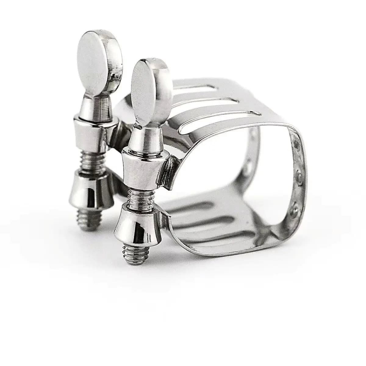 Alto Saxophone Mouthpiece Ligature Beechler Style Silver Plated Metal Ligature for Eb Alto Saxophone