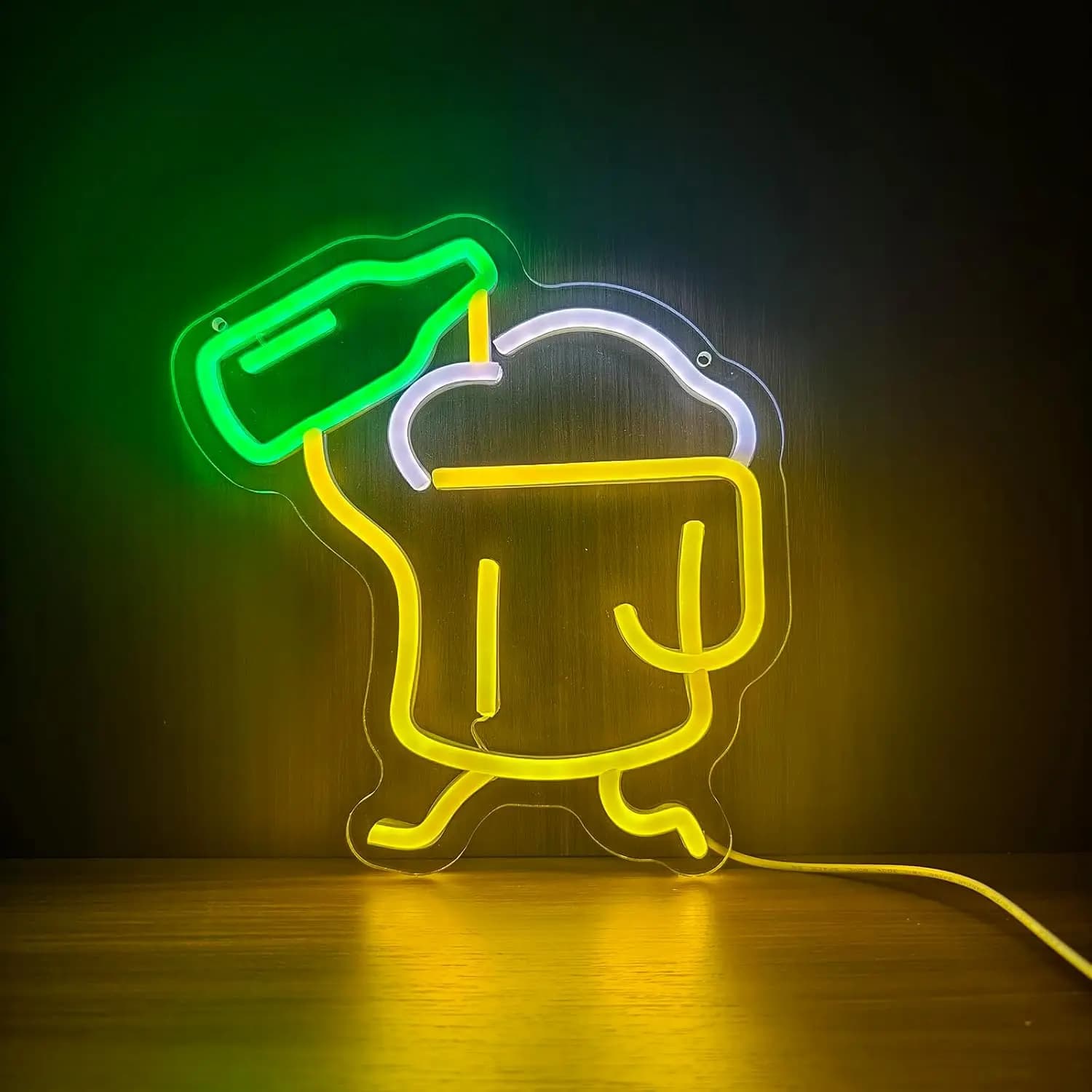 Cartoon Beer Mug Neon Sign USB Powered LED Neon Light Wall Decor Bar Pub Man Cave Club Party Wall Art Birthday Gift Lamp