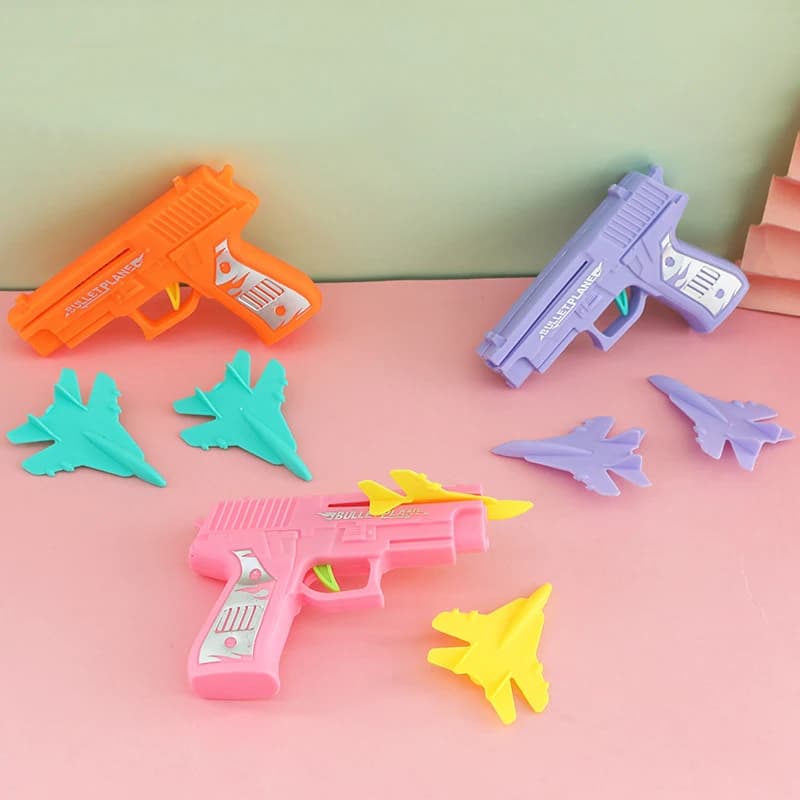 10 pieces air launcher catapult gun outdoor shooting toys for kids birthday wedding favors pinata goodie bag school prizes