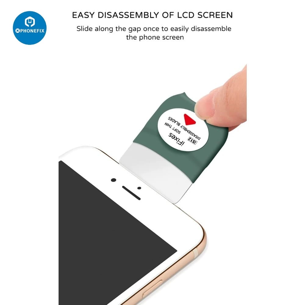 Lama di leva per smontaggio schermo LCD IS12 con custodia in silicone antiscivolo per strumento di riparazione per lo smontaggio dello schermo del tablet del computer portatile del telefono