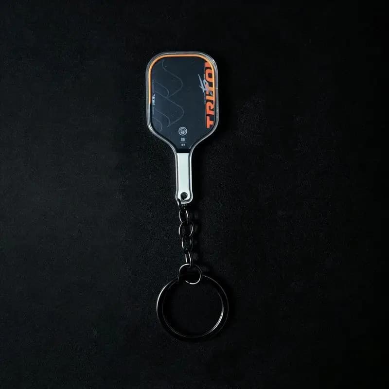 S Creative Pickleball Racket Acrylic Keychain Colorful Hollow Golf Ball Keychains Dink Ball Fans Party Gift Bag Pendant