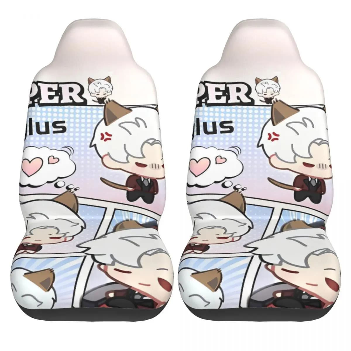 Car Seat Covers Anime Love And Deepspace Covers for Full Auto Super Sylus Covers for 2 Piece Breathable Polyester Cars