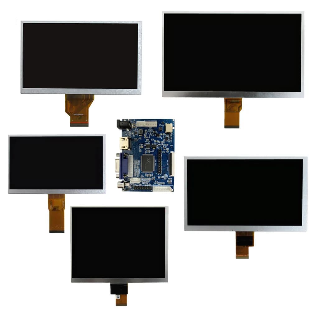 Scheda di controllo driver per schermo LCD da 6.5/7/8/9/10.1 pollici, compatibile con HDMI e VGA, per Raspberry Pi, Orange Pi, PC e laptop