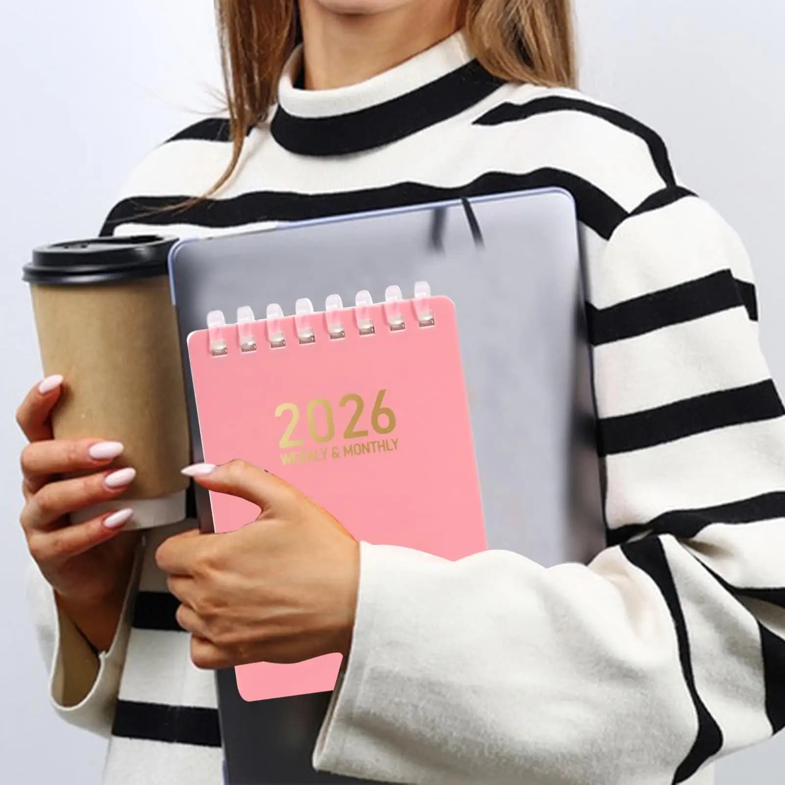Agenda giornaliera 2026 Quaderno a spirale A7 Quaderno tascabile per schizzi in aula Infermieristica Ricerca universitaria Riunioni di lavoro in diritto