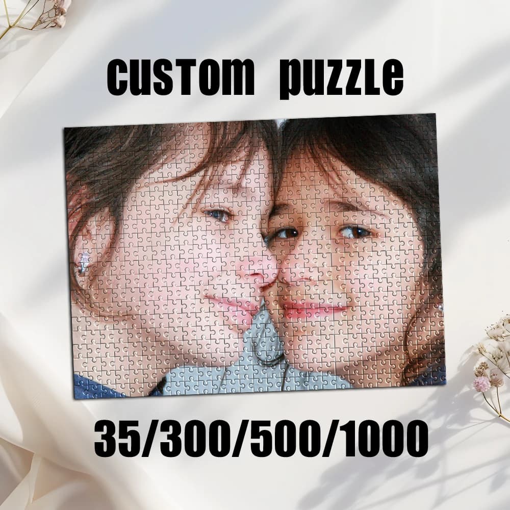 Puzzle Personalizzato con Foto 35/300/500/1000 Pezzi, Ricordo per Occasioni Speciali, Decorazione per Stanza