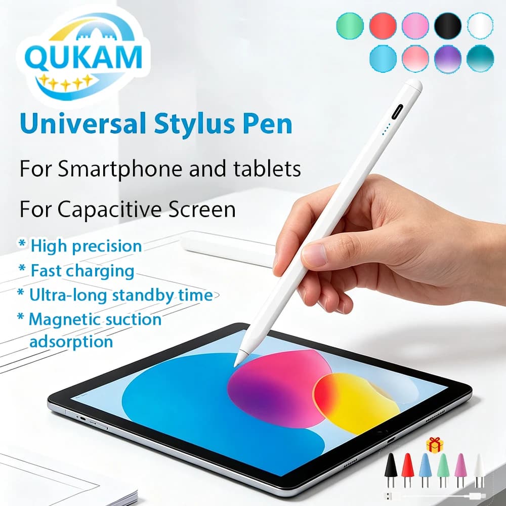 Penna stilo universale per tablet Android, iPad, Xiaomi, Samsung e altri dispositivi con touchscreen. Accessorio per cellulare.