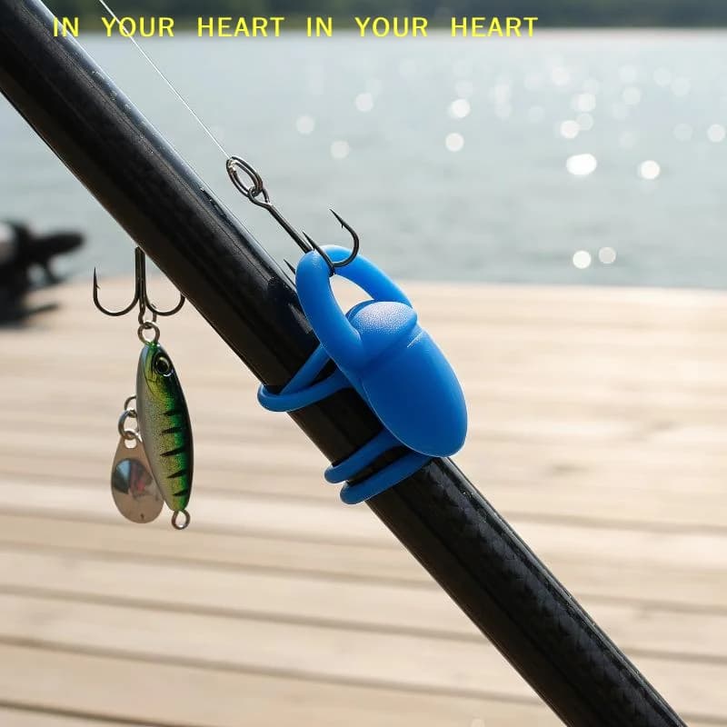 【X】5pcs/bag High Elasticity Silicone Fishing Bait Hook Fixer Lightweight