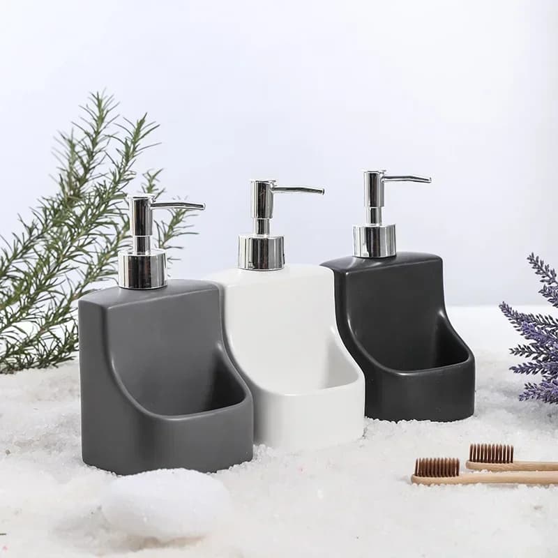 Ceramic Liquid Soap Dispensers Emulsion Sub Bottl Latex Bottles Bathroom Accessories Set Wedding Gift Dropshipping