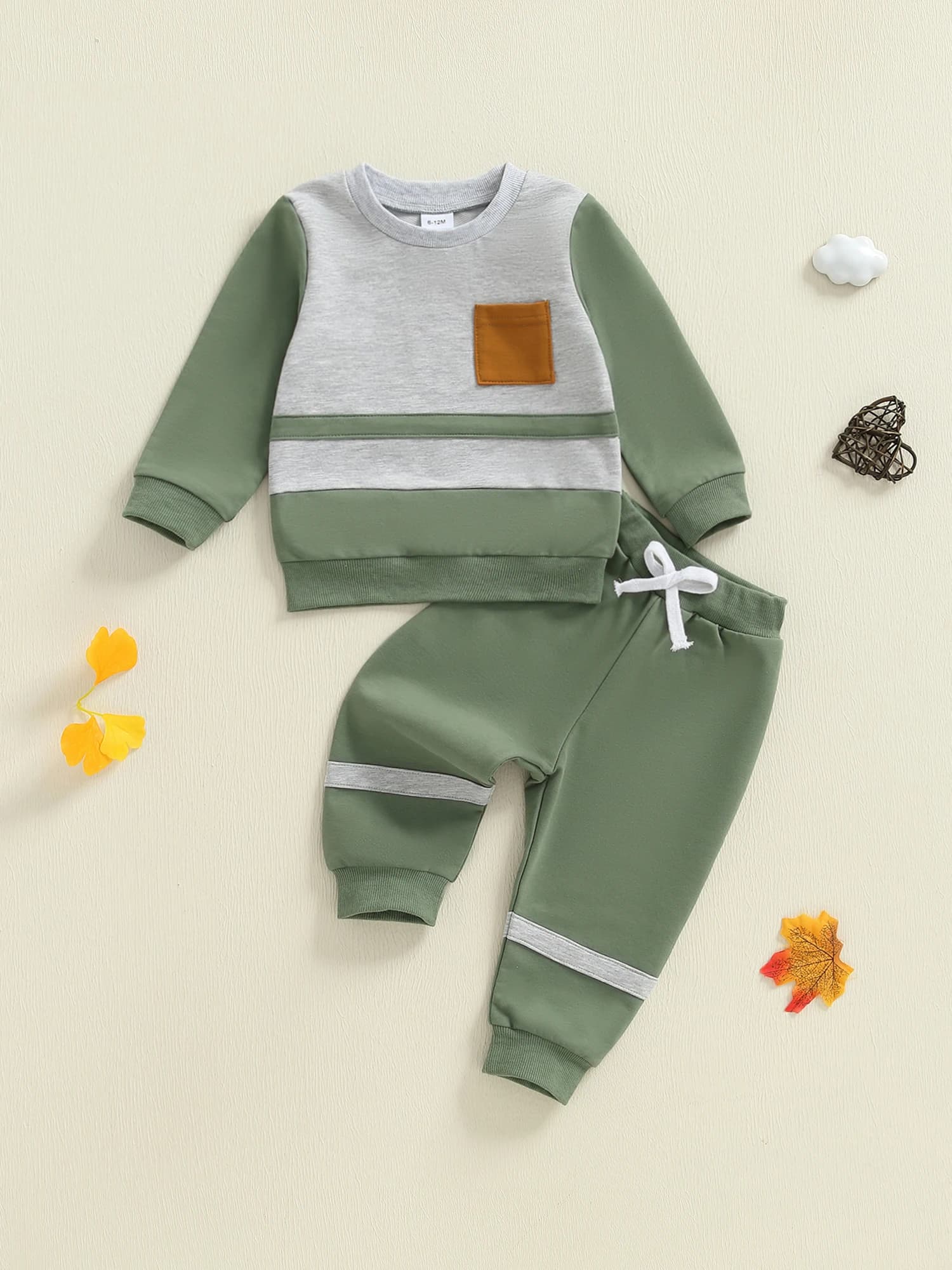 Set di leggings per giacca con cappuccio a maniche lunghe per bambina da 2 pezzi, vestiti comodi per la stagione fredda