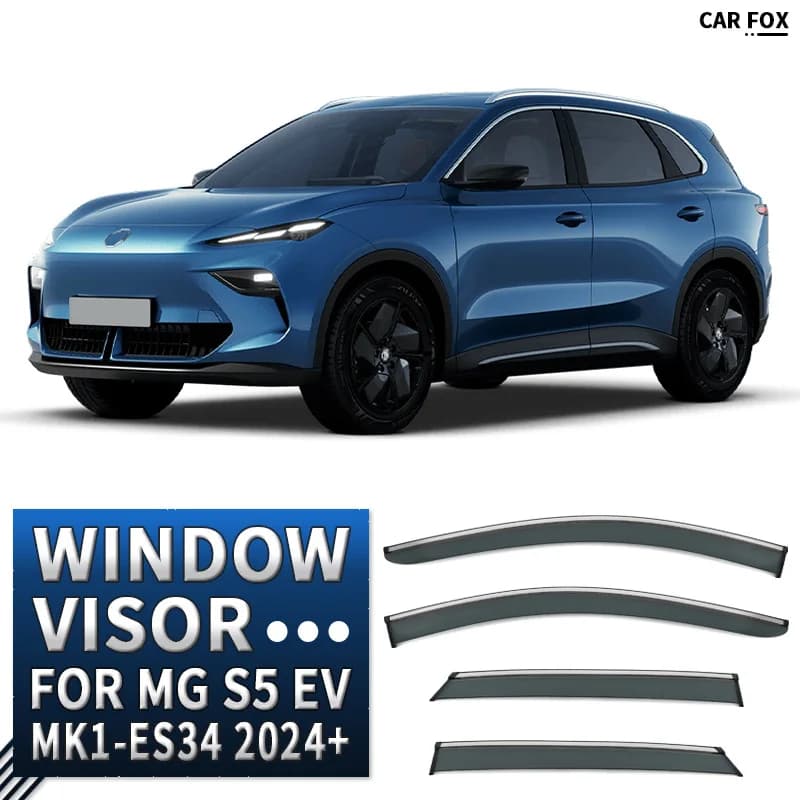 4 Pezzi per MG S5 EV 2024+ Deflettori Parasole per Finestrini Auto, Protezione da Pioggia e Sole, Accessori Auto