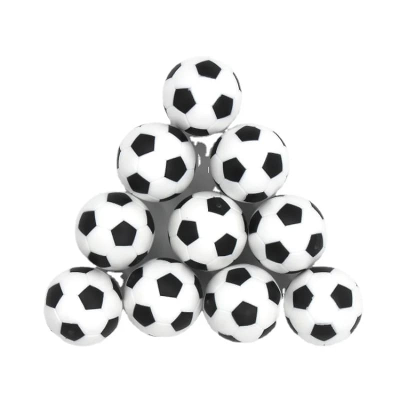 10 pz/setsfera in resina bianca e nera 32mm, accessori per macchine da calcio balilla, rispettoso dell'ambiente