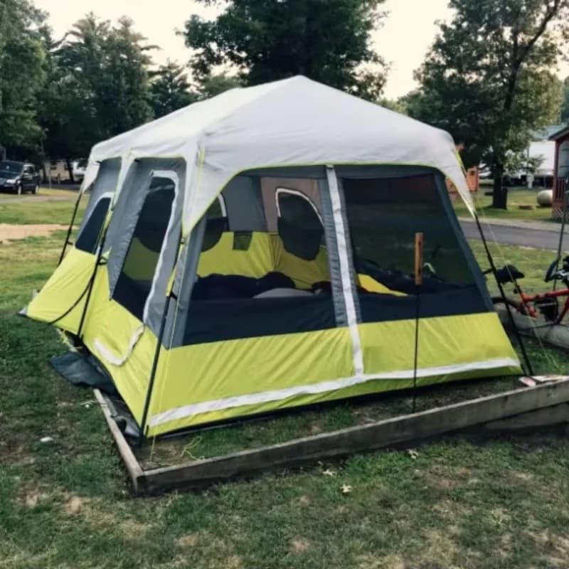 Large Space Lightweight Windproof Tent Outdoor Portable 5-8 Person Four Season Family Camping Tent Multi Room Standing Tent