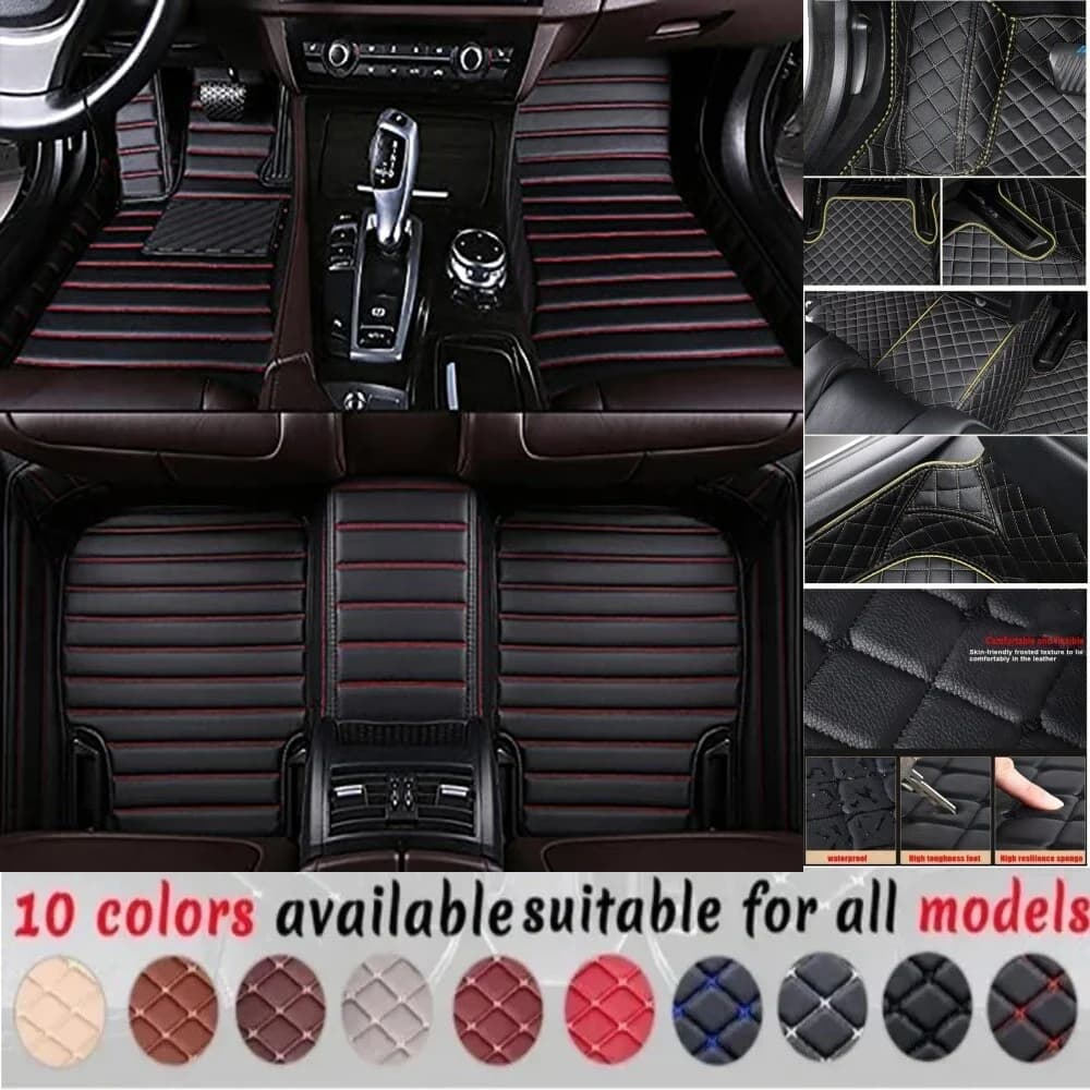 Customized Waterproof 3D PU Leather Car Mats for Mercedes Benz ML W164 W166 Car Mats Accessories Coche Lining
