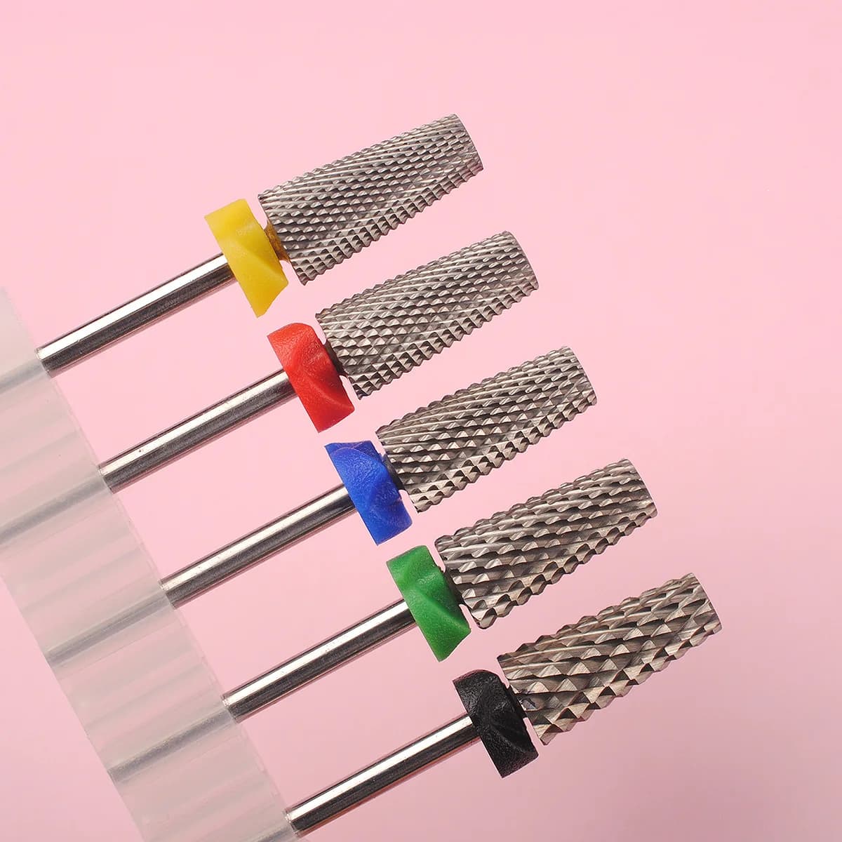 5 in 1 Tungsten Steel Nail Drill Bits Milling Cutter For Electric Nail Drill Manicure Machine Nail File Accessories Drill Bit