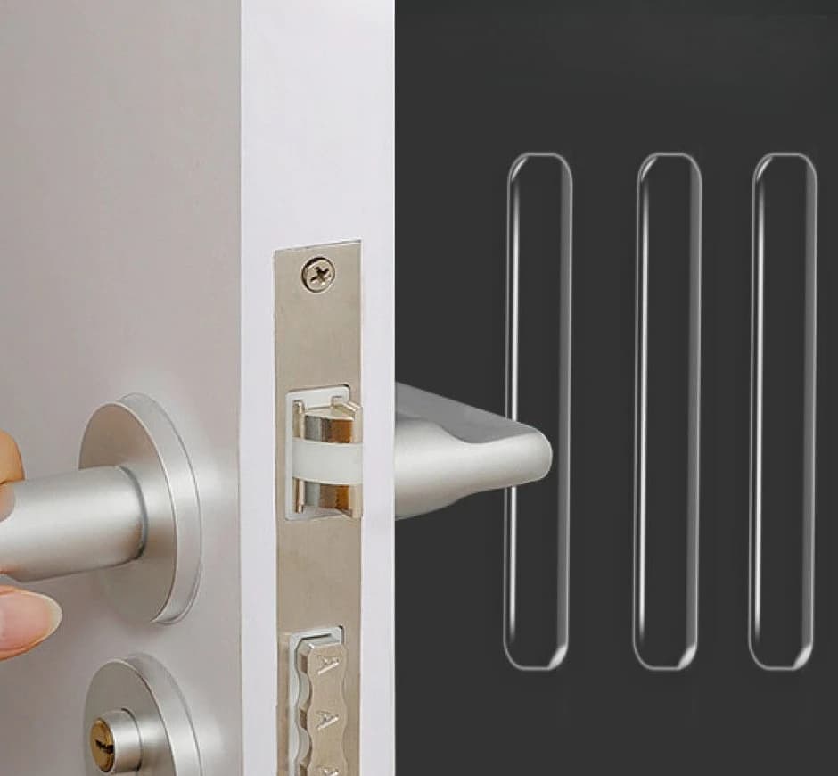 Fermaporta WC Cassetto Porte Armadi Cuscinetto in silicone anticollisione Tampone autoadesivo Paraurti Protezione muta