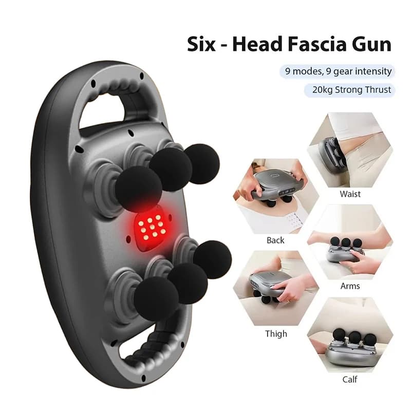 Gun Band Six Head Muscle Relaxation Electric Massage Wireless Life Chain Masajeador High Frequency Vibration Body Massage