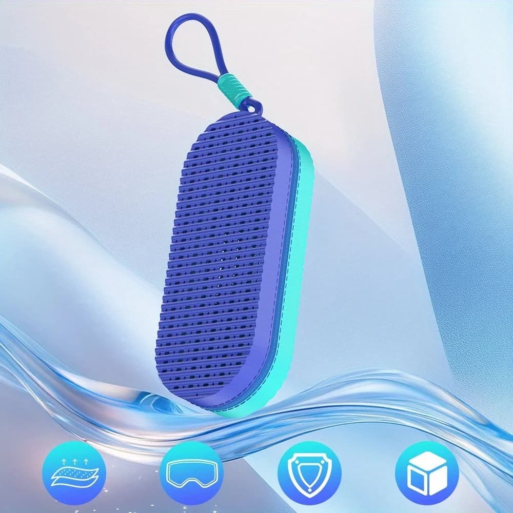 Box for Swimwear in Silicone, Anti-shock, Breathable and Anti-scratch, Protective Eyewear Case