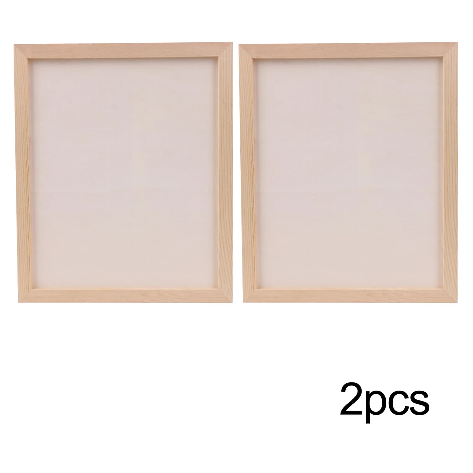 1 Set Of 2 Pcs Wooden Picture Frames For Tabletop Display 9.84x11.81 Inches