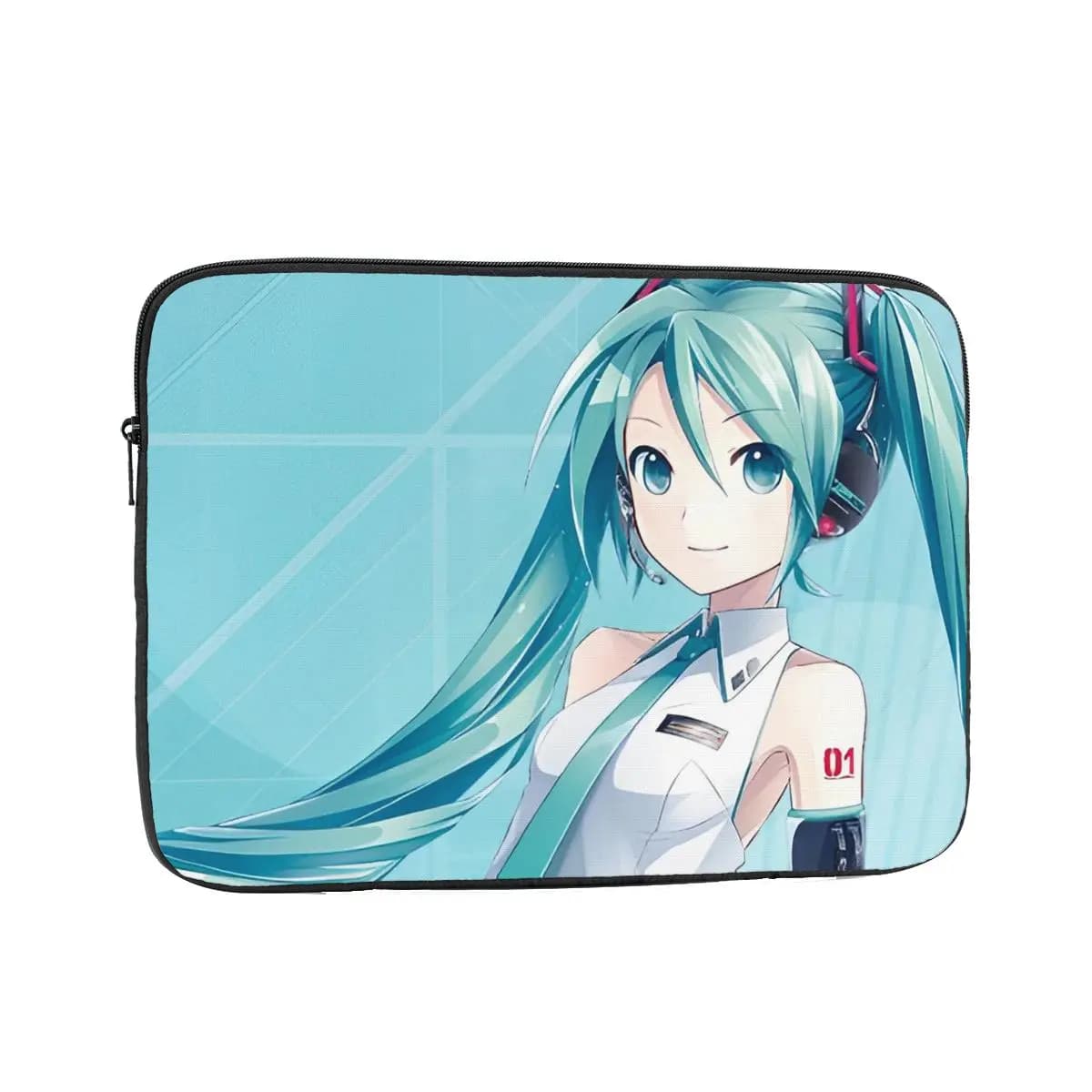 Custodia Protettiva per Laptop 10 12 13 15 17 Pollici, Borsa per Notebook Antiurto con Design Anime Hatsune Miku