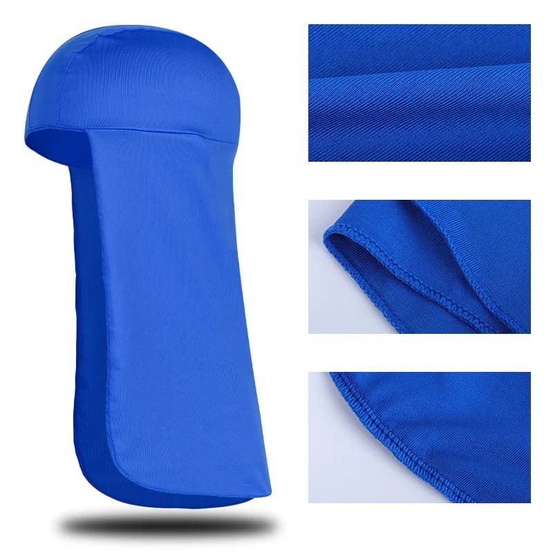 Berretto estivo parasole protezione UV berretti da ciclismo da pesca a tesa larga protezione per il collo in poliestere berretto rinfrescante per gli sport da trekking